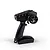 Spektrum DX3 Smart DSMR 2.4GHz RC transmitter in black on a white background, viewed from an angle showing controls and steering wheel.