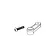 Black and white line drawing diagram showing an MJX RC servo horn and a mounting screw.