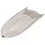 UDI RC 25 inch boat cabin outer cover molded in translucent grey plastic on a clean white background.