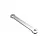 A silver metal upper steering plate for MJX RC with mounting holes at each end, shown on a plain white background.