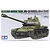 Tamiya 1/35 scale Russian JS-2 Model 1944 ChKZ tank plastic model kit box art showing a green tank with two crew members.