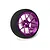 Spektrum aluminium wide spoke transmitter wheel in purple with black foam grip on a white background