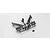 Kyosho long wing mount parts tree and small screws on a plain white background.