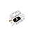 Kyosho Mini-Z McLaren F1 LM painted white body shell set with separate black window section, white rims, rear wing, and accessories.
