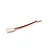 Kyosho charger adapter cable with white connectors and red and black wires on a white background.