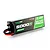 On-It RC 7.4V 5000mAh 100C 2S Hard Case LiPo Battery with black casing, green label, and connected wires.