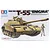 Box art for Tamiya 1/35 scale Iraqi T-55 Enigma tank model kit, featuring an illustration of the tank and a crew member.