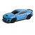 Blue HPI Nano-TTR Ford Mustang Spec 5 RC drift car model on a clean white background.
