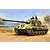 Painted box art illustration of a Tiger II tank with camouflage pattern and two crew members in an open field.