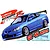 Packaging box art for a Fujimi 1/24 scale Honda Integra Type R model kit showing a blue car with GT wing.