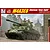 Packaging artwork for I Love Kit 1/16 M4A3E8 Sherman Easy Eight tank model kit showing a green tank with figures on a European cobblestone street.