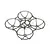 Studio product shot of a clear grey BetaFPV Meteor75 Pro II quadcopter drone frame against a white background.