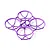 Purple BetaFPV Meteor75 Pro II drone frame featuring four integrated propeller ducts on a white background.