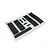 Kyosho 1/10 Outlaw Rampage Pro stripe decal sheet featuring black stripes and panels on a white backing paper.