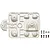 Tamiya Buggy Driver and Headlights Set parts sprue molded in white plastic with mounting hardware.