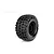 Jetko 1/5 Ex-Slayer XMT belted RC tyre mounted on a black claw rim against a white background.