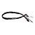 INOV8 EleX charging cable featuring black braided mesh sleeving, an XT60 connector, 5mm bullet connectors, and a balance plug on a white background.