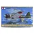 Tamiya 1/48 scale Mitsubishi A6M3 Zero Fighter Hamp plastic model kit box art showing a green fighter plane flying over a mountainous landscape.