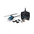 Blade Revolution 155 CP RC helicopter RTF set with Spektrum DXS transmitter, LiPo battery, charger, and USB cable.
