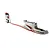 HobbyZone AeroScout white foam RC airplane fuselage featuring orange and black trim graphics against a plain white background.