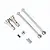 Method RC Titanium CVD Driveshafts set including two drive shafts, stub axles, pins, and grub screws on a white background.