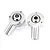 Rovan Silver Aluminium Front Upper Suspension Arm Ball Ends 2Pcs 95107