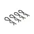 ARRMA 1.2mm Black Body Pins 4Pcs AR320335