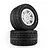 Pro-Line 1/16 Menace Street tyres mounted on white split-six rims, stacked against a white background.