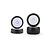 Pro-Line 1/24 Wedge Front & Prism Rear Carpet Tyres on White Dish Rims - Glued Wheels 4Pcs PRO1035513