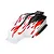 Pro-Line 1/8 scale painted body shell featuring a red, white, and black flame design, shown on a white background.