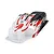 Pro-Line 1/8 Sector Flame Limited Edition Painted Body Shell in red, black, and white on a white background.