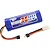 Kyosho Speed House 7.2V 3600mAh NiMH soft case battery pack with T-plug connectors and adapter cable on white background