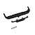 FMS 1/10 Toyota Landcruiser rear bumper set including main bumper, mounting bracket, and six screws on a white background.