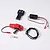 FMS red electric winch and controller set with receiver box, winch line, and mounting hardware on white background.