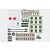 Top-down view of Heng Long Russian KV-2 tank accessory pack including decals, plastic parts sprues, tow cables, and detail components.