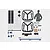 Heng Long 1/16 German Panzer III Type L tank accessory pack laid out on a white surface, including decals, commander figure, and scale parts.