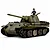 Taigen German Panther Type G RC Tank with camouflage paint, black tracks, and a commander figure in the hatch.