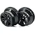 Two black ARRMA RC short course truck rims shown from a front-angled perspective against a white background.