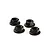 ARRMA 4mm Black Steel Flanged Serrated Wheel Nuts 4Pcs AR708003