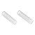 Two silver-coloured metal coil springs for RC car suspension, shown side-by-side on a white background.