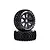 Louise 3.3" B-Uphill Tyres on Black Spoke Rims - Glued Buggy Wheels w/ Foam 2Pcs L-T3271B