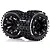 Louise 2.2" ST-Pioneer Tyres on Black Spoke Rims - Glued Truck Wheels w/ Foam 2Pcs L-T3278SB