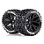 Louise 2.8" ST-Pioneer Tyres on Black Spoke Rims - Glued Truck Wheels w/ Foam 2Pcs L-T3227B