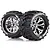 Louise 2.8" MT-Cyclone Tyres on Chrome Spoke Rims - Glued Truck Wheels w/ Foam 2Pcs L-T3226CH
