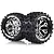 Louise 2.8" MT-Uphill Tyres on Chrome Spoke Rims - Glued Truck Wheels w/ Foam 2Pcs L-T3204CH