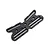 A black plastic starter box plate for HSP RC cars, featuring multiple mounting slots and screw holes, isolated on a white background.