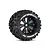 Louise 3.8" MT-Uphill Tyres on Black Rims - Glued Wheels 2Pcs L-T3219B
