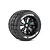 Louise 3.8" MT-Rocket Tyres on Black Rims - Glued Wheels 2Pcs L-T3217B