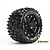 Louise 2.8" MT-Pioneer Tyres on Black Rims - Glued Wheels 2Pcs L-T3202B