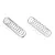 Two silver metal coil shock springs for an RC car, shown side-by-side on a white background.